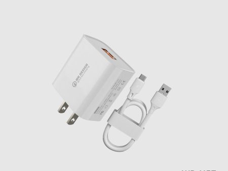 WK WP-U57 (TYPE-C) MAXSPEED FAST CHARGER SET WITH TYPE-C CABLE ,Charger , USB Phone Charger , Mobile Phone Charger , Smart Phone Charger , Andriod Phone Charger , Muti port usb charger , quick charger , cell phone charger , wall charger , Portable Charger on Sale