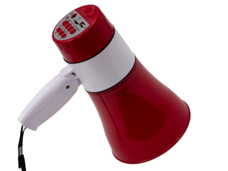 Small Megaphone Red White [XB-180D-BT RD WH] For Discount