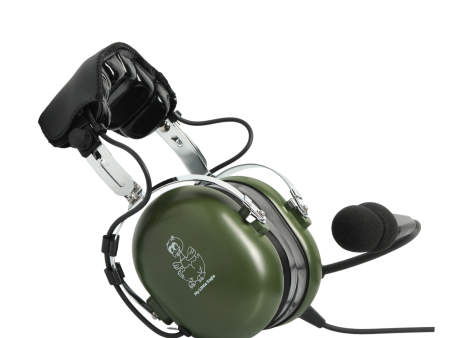 My Little Eagle Youth Aviation Headset - Camo Green Hot on Sale