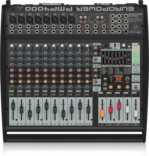 Behringer PMP4000 16-Channel 1600W Powered Mixer Fashion