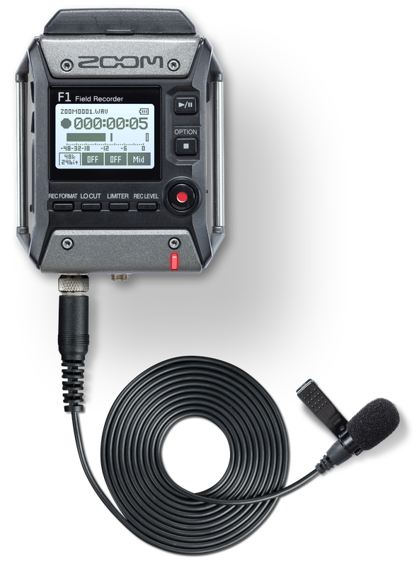 Zoom F1 Field Recorder & Lavalier Microphone Online Sale