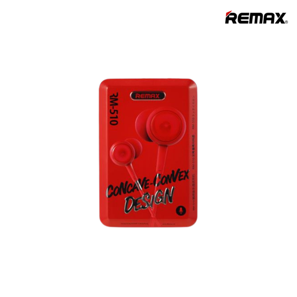 Remax RM-510 3.5mm Wired Earphone - Red on Sale