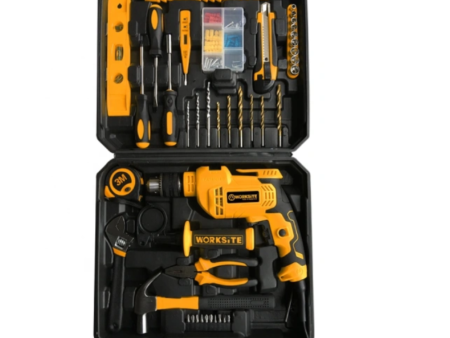 WorkSite 102Pcs 710W Electric Impact Drill Kit [EID448-KIT] Supply