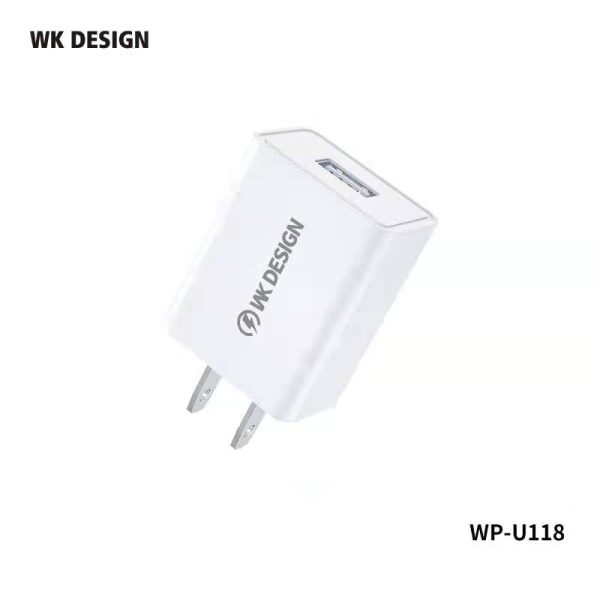 WK WP-U118 UPINE SERIES SINGEL USB CHARGER ONLY (US)(10W)(2A), US Charger, Charger Only Hot on Sale