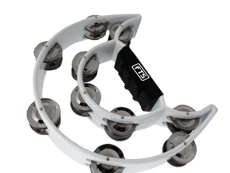 FTS Double Row Tambourine White [FTS-JT-TX9-20 WH] Online