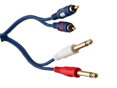 [FTS-C2632RCA18] 2X6.35mm Mono Jack To 2RCA 1.8M Hot on Sale