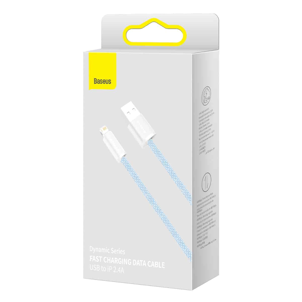 (Buy 1 Get 1) Baseus Dynamic Series iPhone Fast Charging Data Cable(2M) - Blue Online now