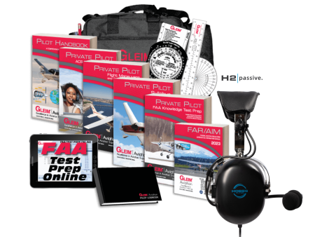 Gleim Private Pilot Kit with H2 Passive Aviation Headset on Sale