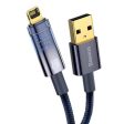 (Buy 1 Get 1) Baseus Explorer Series Auto Power-Off 2.4A iPhone Fast Charging Data Cable (1M) - Blue Hot on Sale