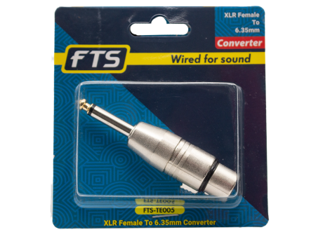 FTS Xlr Female To 6.3mm Connector [FTS-TE005] Supply