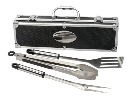 3 Piece BBQ set in Aluminum Case Hot on Sale