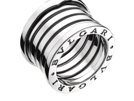 Bvlgari B.ZERO1 5-band ring in 18 kt white gold. Discount