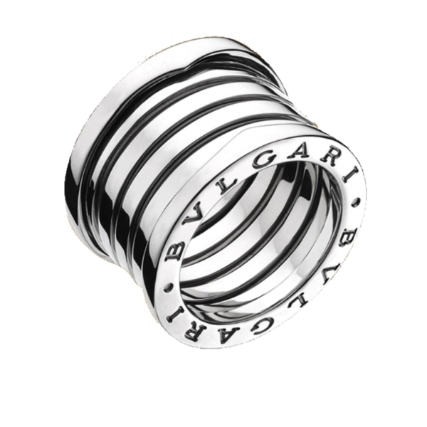 Bvlgari B.ZERO1 5-band ring in 18 kt white gold. Discount