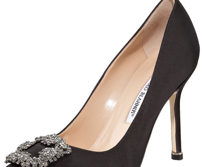 Manolo Blahnik Hangisi 105 Satin Pumps Supply