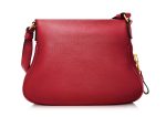 Tom Ford Jennifer Flame Red Medium Adjustable Strap Shoulder Bag on Sale