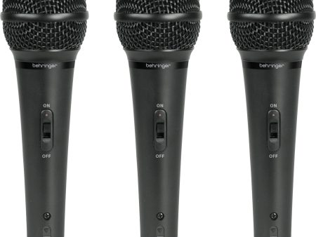 Behringer XM1800-S Dynamic Microphone (3 Pack) Online Sale