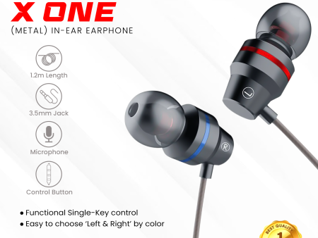 GADGET MAX-X ONE (METAL) IN-EAR  3.5MM EARPHONE ,Wired Earphone Sale