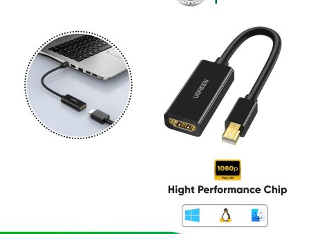 UGREEN MD112 MINI DISPLAY PORT TO HDMI CONVERTER 1080P, Display Port to HDMI Converter Sale