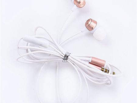 FTS In-Ear Wired Earphones (Rose Gold)[K2] on Sale