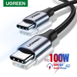 UGREEN US355 USB-C 3.1 M M GEN2 5A CABLE WITH BRAIDED (1M) (TYPE-C TO TYPE-C) on Sale