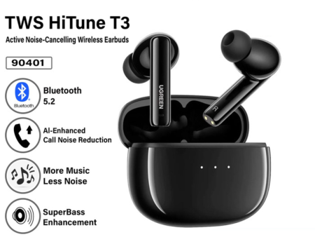 UGREEN HiTune T3 Wireless Bluetooth Earbuds (Active Noise Cancelling) For Sale