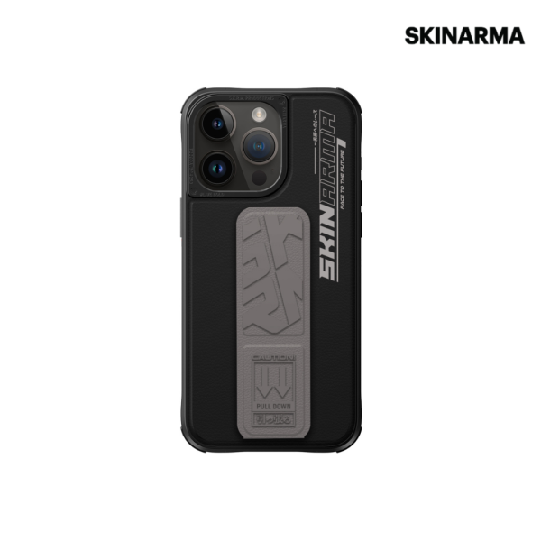 Skinarma iPhone 15 Pro Max Slate (Grip-Stand) Case - Grey Online Hot Sale