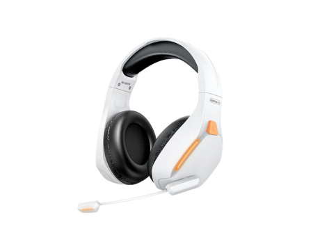 REMAX RB-680HB Kinyin Series Gaming Bluetooth Wireless Headphone - White Online Sale