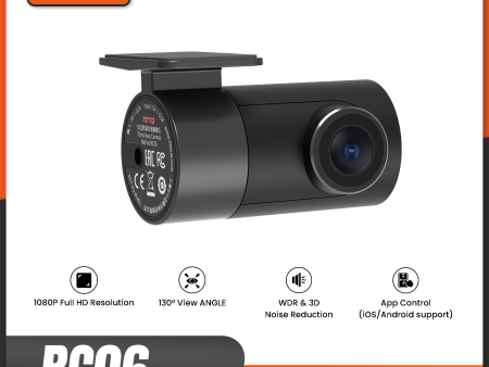 70mai Rear Camera RC06, 1080P, 130° FOV, Backup Camera for 70mai Dash Cam Cheap