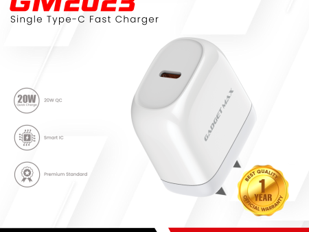 GADGET MAX GM2023 20W QC FAST CHARGER Sale