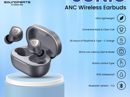 SoundPeats Sonic Bluetooth V5.2 True Wireless Earbuds For Cheap