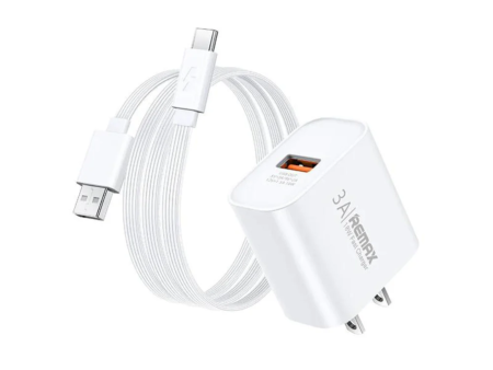 REMAX RP-U119 TYPE-C 18W 3A KIDDY SERIES FAST CHARGER SET (1M) Sale