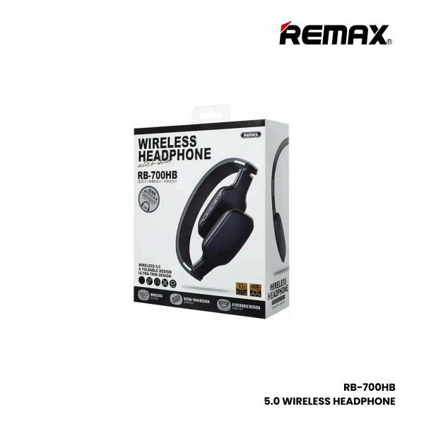 REMAX RB-700HB Bluetooth Wireless Headphone - Black Sale