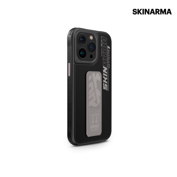 Skinarma iPhone 15 Pro Max Slate (Grip-Stand) Case - Grey Online Hot Sale