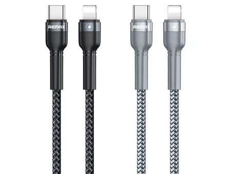 REMAX RC-171 JANY SERIES 20W PD FAST CHARGING DATA CABLE TYPE-C TO IPH (1M), iPhone Cable, Lightning Cable, PD Cable, Fast Charging Cable, Type-C to Lighting Cable For Sale