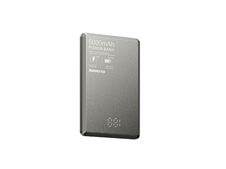 REMAX RPP-107 Vocard Pro Series 5,000mAh PD Magnetic Wireless Power Bank(PD 20W) - Grey Discount