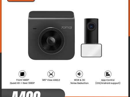 70MAI A400-1 DASH CAM A400+ REAR CAM SET For Sale