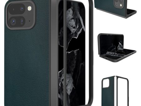 EIDERWOOD Google Pixel 9 Pro Fold (5G) Vegansk Læder Cover - Mørkegrøn Hot on Sale