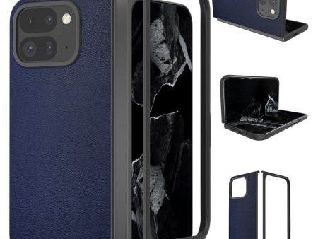 EIDERWOOD Google Pixel 9 Pro Fold (5G) Vegansk Læder Cover - Mørkeblå on Sale