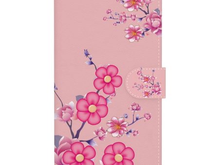 EIDERWOOD Motorola Moto G85 (5G) Læder Cover m. Pung & Strop - Lyserød Blomster For Discount