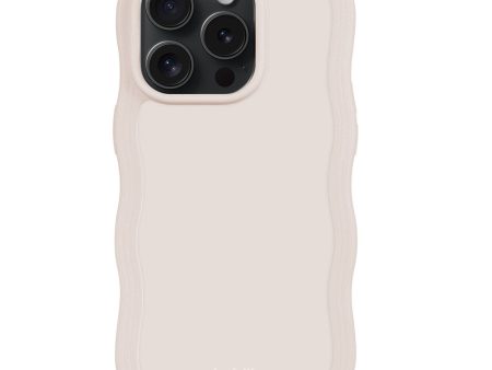 Holdit iPhone 15 Pro Wavy Case - Light Beige Online Sale