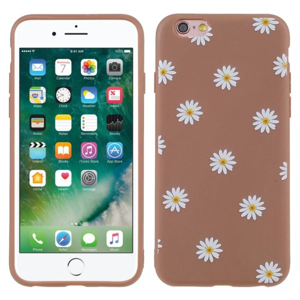 EIDERWOOD iPhone 6   6s Fleksibelt Plastik Cover m. Blomster motiv - Brun on Sale