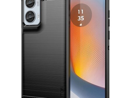 Motorola Moto G85 (5G)   S50 Neo (5G) Brushed Carbon Cover - Sort Online Hot Sale