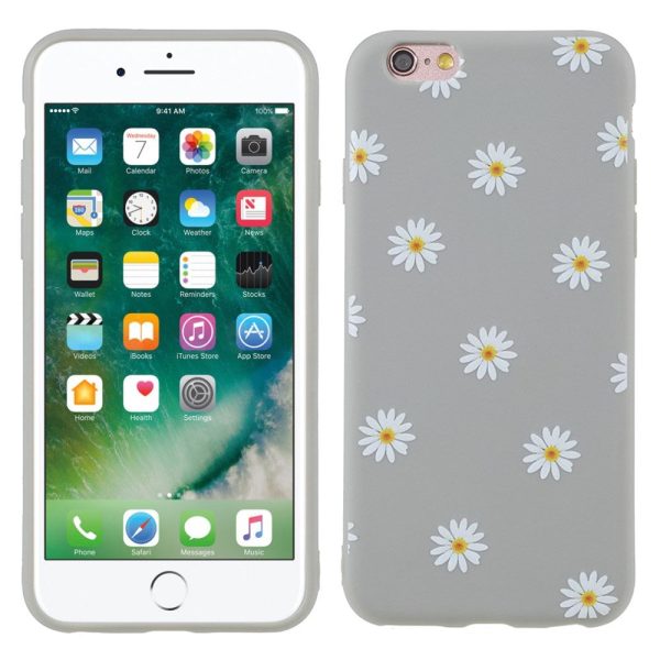 EIDERWOOD iPhone 6   6s Fleksibelt Plastik Cover m. Blomster motiv - Grå Online Sale