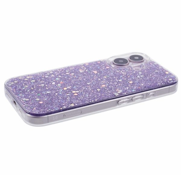 EIDERWOOD iPhone 16 Glitter Cover - Lilla Fashion