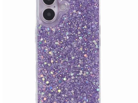 EIDERWOOD iPhone 16 Glitter Cover - Lilla Fashion