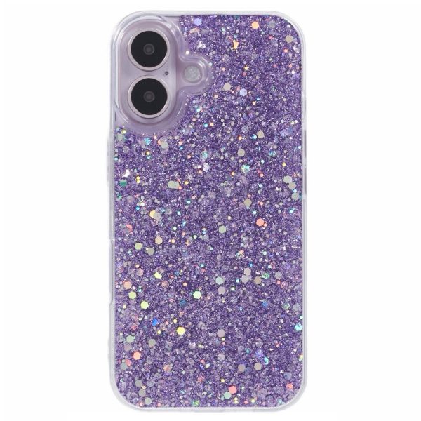 EIDERWOOD iPhone 16 Glitter Cover - Lilla Fashion