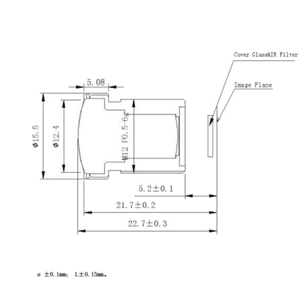 2.8MM 5MP 1 2.5  M12 IR Blocked FPV Camera Lens For 720P 1080P OWL Swift HS 1177 Camera Online Hot Sale