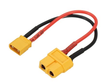 10cm 18AWG XT60 Female Plug to XT30 Male Plug Cable Adapter for Battery Charging For Sale